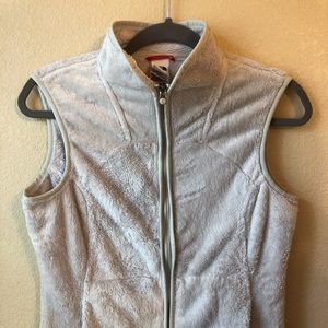 North face fuzzy vest